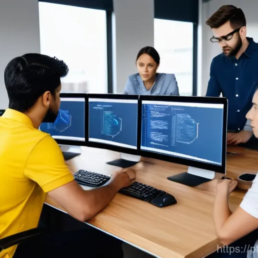 오픈소스 기여를 위한 다양한 프로젝트 유형 - **Prompt for Code Contribution:**
    "A diverse group of developers, male and female, of varying ag...