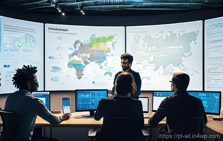 오픈소스 기여의 사회적 영향과 중요성 - **Prompt:** A vibrant, diverse group of individuals, representing various ages and ethnicities, are ...